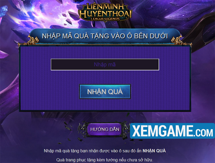 Liên Minh Huyền Thoại: Hướng dẫn nhập code nhận quà từ nhà phát hành Garena Nhap-code-LMHT-2