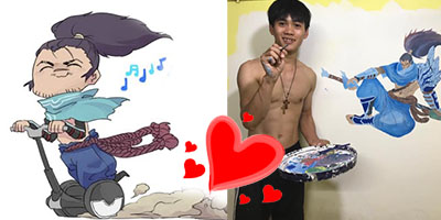 Nam game thủ vẽ Yasuo tỏ tình và cái kết ấm lòng từ tình đồng chí