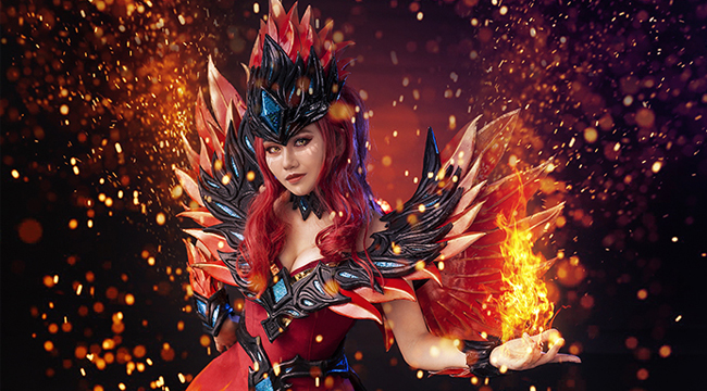 Dota 2: Mãn nhãn với màn hoá thân Lina Reborn Phoenix của cosplayer Việt