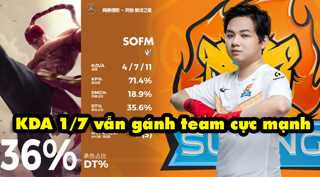 LMHT: Đẳng cấp Lee Sin 1/7 vẫn gánh team như thường của SofM