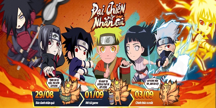 Đại Chiến Nhẫn Giả – game mobile lấy đề tài Naruto ấn định ra mắt