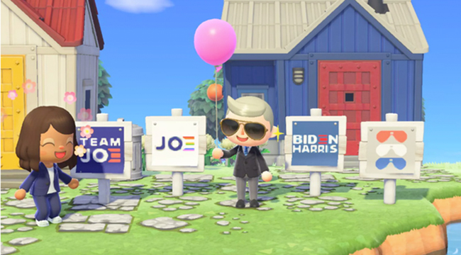 Animal Crossing: New Horizons được dùng để vận động tranh cử tổng thống