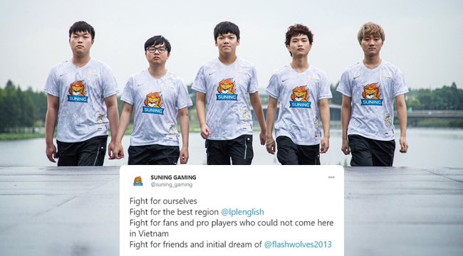 LMHT: Cộng đồng ấm lòng trước lời tuyên thệ chiến đấu cho fan Việt Nam của Suning