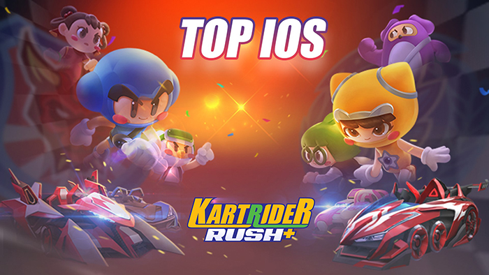 KartRider Rush+ đánh bại nhiều đối thủ mạnh để góp mặt trong bảng xếp hạng trên kho ứng dụng iOS