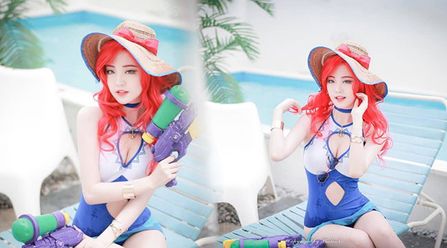 LMHT cosplay: Đắm chìm trong nhan sắc ngọt ngào của Leona Tiệc Bể Bơi