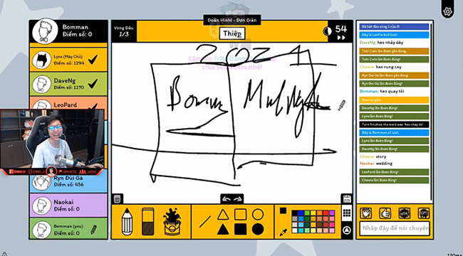 Bomman tự vẽ “thiệp cưới” trên livestream, chốt hẳn thời gian trong năm nay