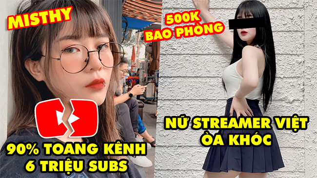Stream Biz #59: Misthy tuyên bố 90% kênh Youtube 6 triệu subs toang, Nữ streamer Việt khóc trên sóng