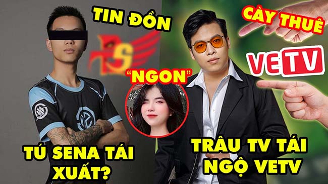 Update LMHT: Rộ tin đồn Tú Sena comeback, Tranh cãi Trâu TV tham gia sự kiện VETV, Mai Dora ngon