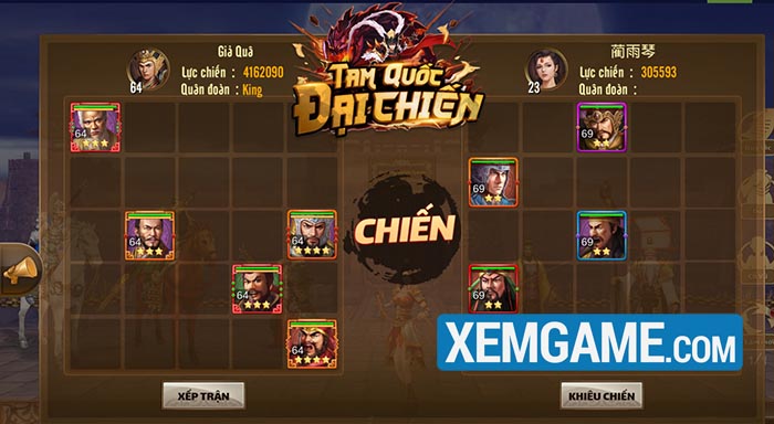 Tam Quốc Đại Chiến mobile - game đấu tướng cày chay lên Vip sắp ra mắt cộng đồng 