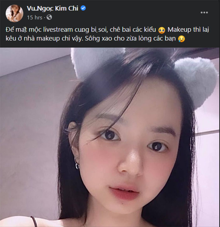 Không ai có thể phủ nhận sự nổi tiếng của hot girl livestream Kim Chi. Tuy nhiên, cũng có những lời chê bai từ cộng đồng mạng. Hãy thưởng thức ảnh mặt mộc của cô ấy để tự mình đánh giá tình trạng này.