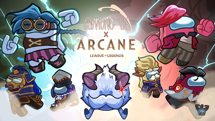 This image has an empty alt attribute; its file name is arcane-x-among-us-2.png