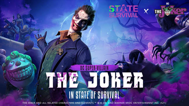 State of Survival bắt tay với DC để đưa nhân vật huyền thoại “The Joker” vào game