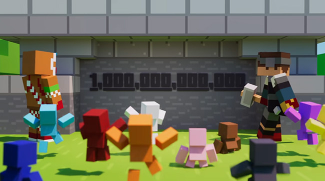 Minecraft chạm mốc 1.000 tỷ lượt người xem trên Youtube