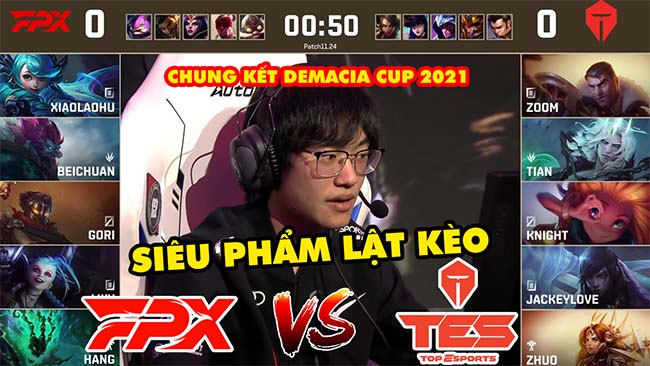 [Chung Kết Demacia Cup 2021] Highlight FPX vs TES – Siêu phẩm lật kèo kinh điển, TOP độc cô cầu bại