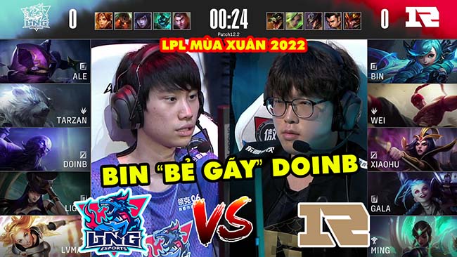 [LPL 2022] Highlight LNG vs RNG: Bin “bẻ gãy” chuỗi thắng DoinB