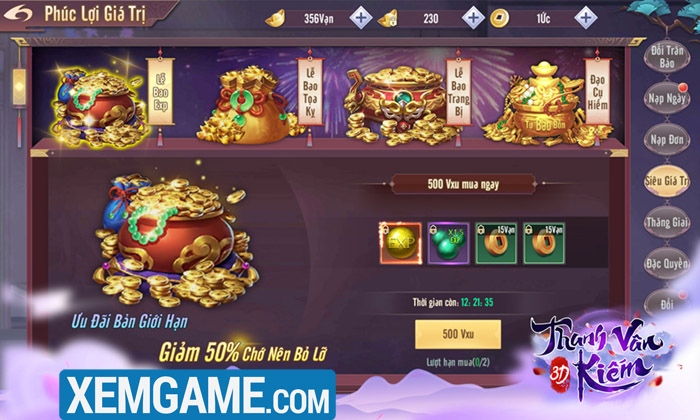 Thanh Vân Kiếm 3D | XEMGAME.COM