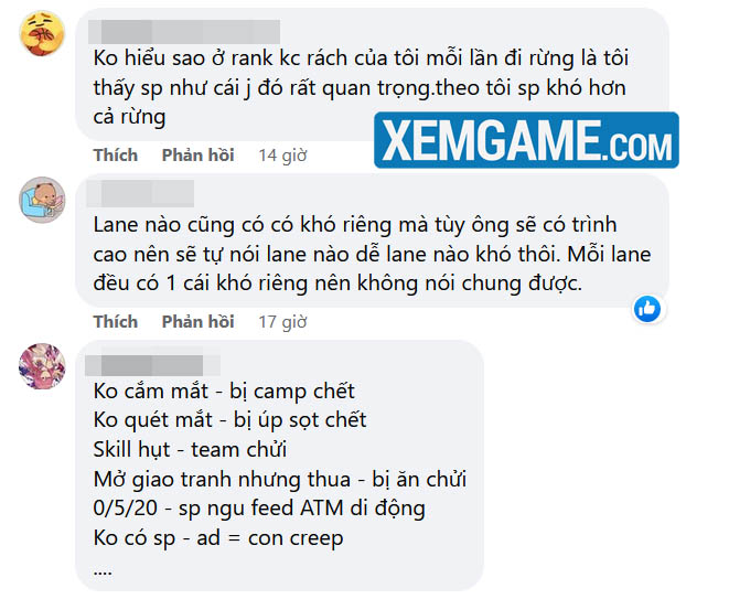 Được dịp trải lòng, người chơi hỗ trợ thi nhau kể công cho đỡ uất ức 