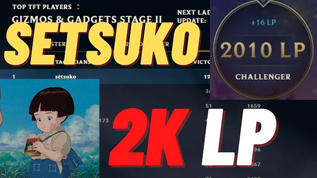ĐTCL: Học hỏi lối chơi từ Setsuko – Top 1 Thách Đấu 2000 điểm Bắc Mỹ