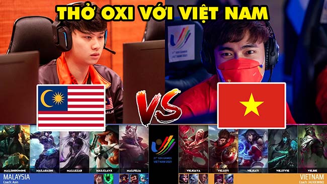 [SEA Games 31] Highlight Việt Nam vs Malaysia: GAM khiến team địch thở oxi 20 phút | VIE vs MAS