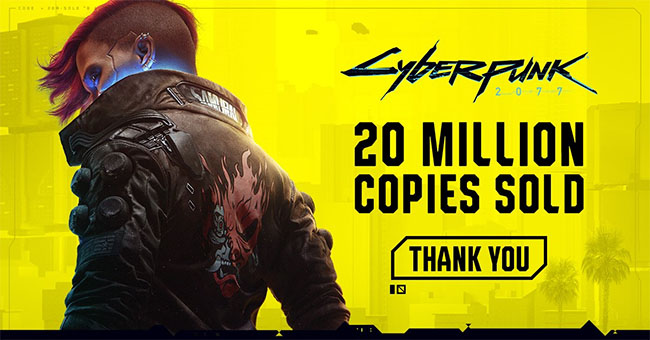 Tính đến cuối tháng 9/2022, Cyberpunk 2077 đã tiêu thụ hơn 20 triệu bản 