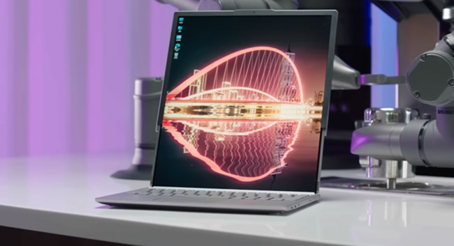 Lenovo giới thiệu ý tưởng về màn hình cuộn trên điện thoại, laptop