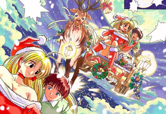 Christmas Anime Girl Snow White Hair 4K Wallpaper iPhone HD Phone #9580h
