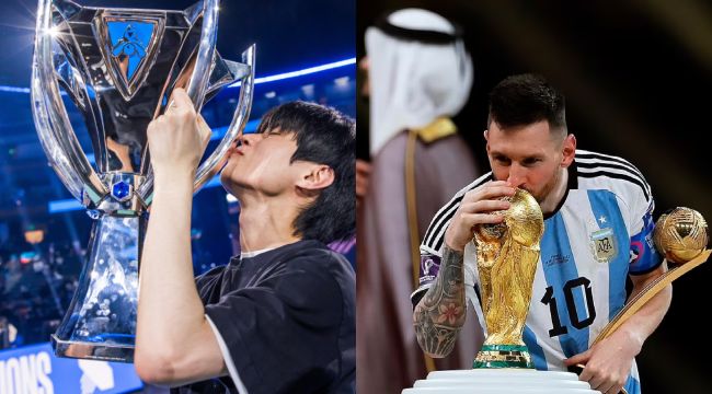 Deft từ chối so sánh với Messi, kể lại khoảnh khắc ăn mừng đầy xúc động cùng gia đình