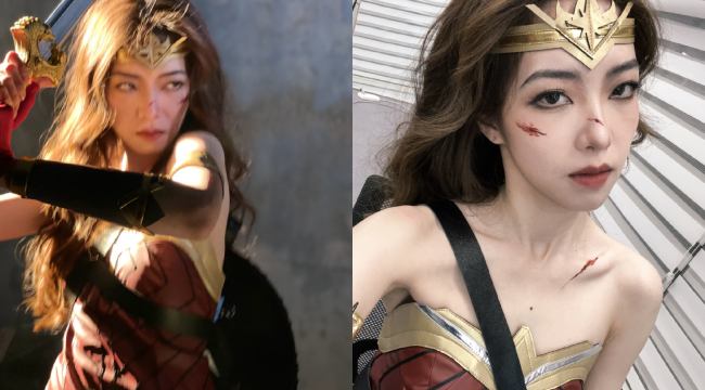 MC Iris tiếp tục đốn tim fan LPL khi cosplay Wonder Woman