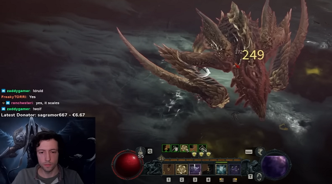 Streamer wudijo một mình tiêu diệt boss thế giới Diablo 4