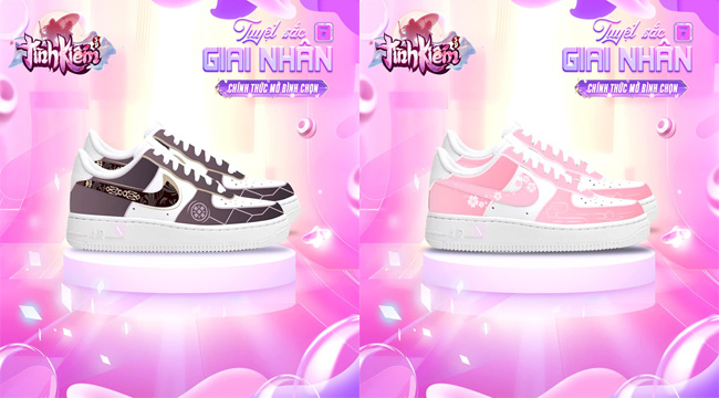 Mê mẩn với quà tặng “Giày Nike AF1 Tình Kiếm 3D Limited”: Thiết kế cho đến màu sắc đều lấy ý tưởng từ trong game