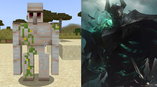 Mordekaiser có sự kết hợp “khớp” khó tin khi hóa thân thành Iron Golem Minecraft