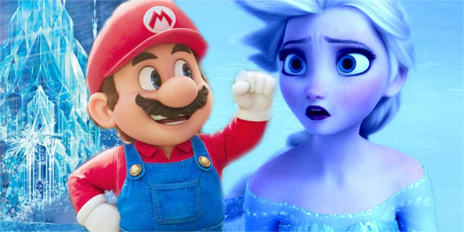 Super Mario Bros Movie lật đổ tượng đài Frozen về mặt doanh thu trong dòng phim hoạt hình