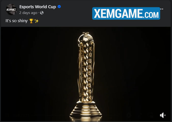 Esports World Cup lộ cúp vô địch, người xem "cạn lời" vì giống hình nhạy cảm 