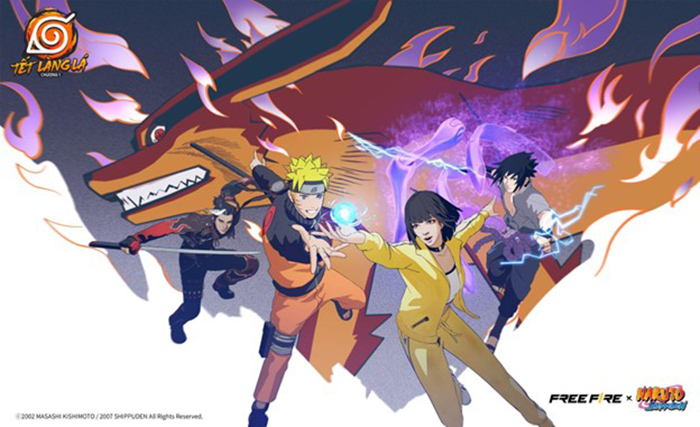 Free Fire và NARUTO SHIPPUDEN cùng đem sự kiện hợp tác bùng nổ