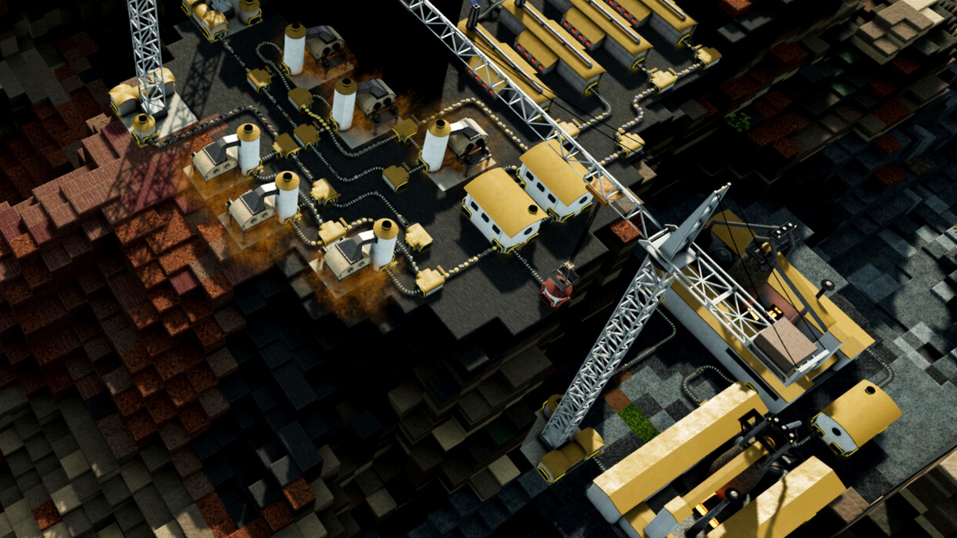 Trò chơi sandbox mới Icaria là sự kết hợp của Minecraft và Factorio