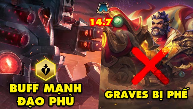 TOP 5 thay đổi cực hot trong ĐTCL 14.7: Buff Đao Phủ, Graves bị “phế” võ công
