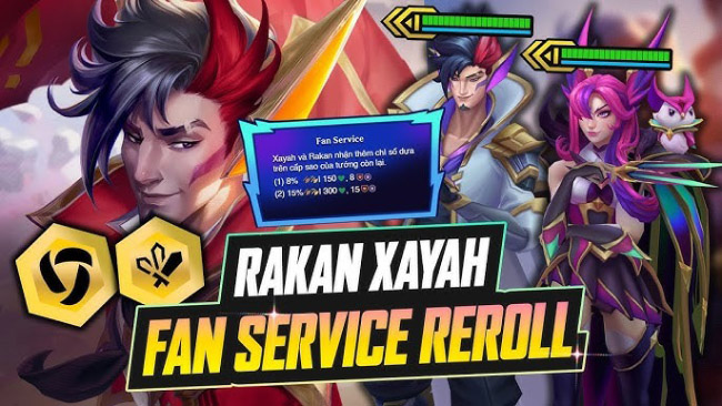 ĐTCL 15.3: Hướng dẫn bài “anti meta” Xayah Rakan Fan Service