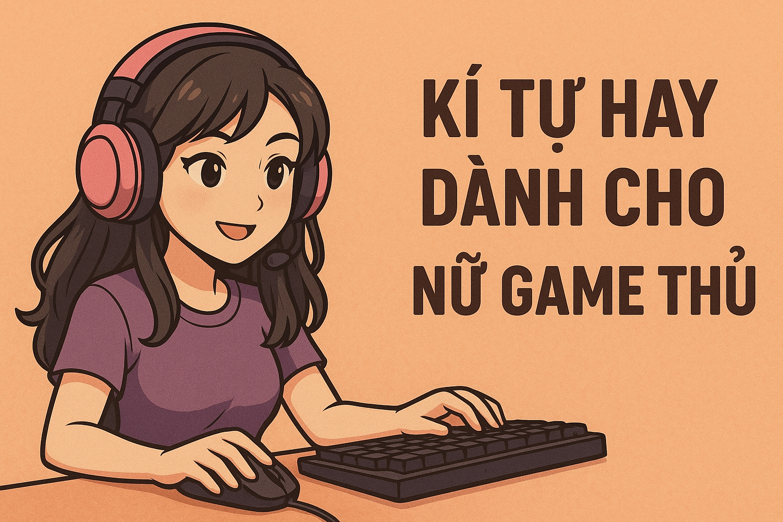 Top kí tự hay dành cho nữ game thủ, tạo tên game đẹp, độc đáo