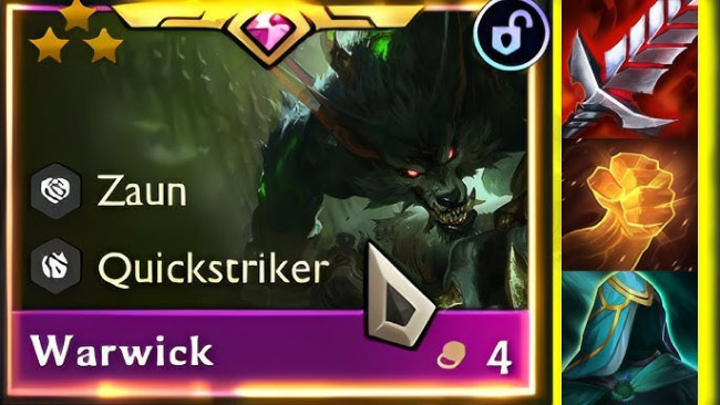 ĐTCL 16.2: Hướng dẫn cách sử dụng con bài Warwick carry chuẩn hiện tại