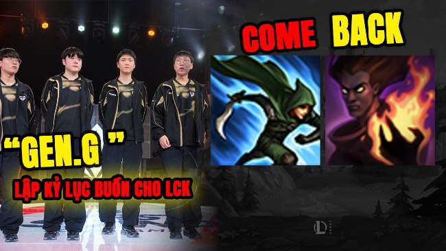 Update LMHT: Gen.G lập kỷ lục buồn trong First Stand 2026 , Xung Kích Bão Tố và Lửa Tử Thần trở lại