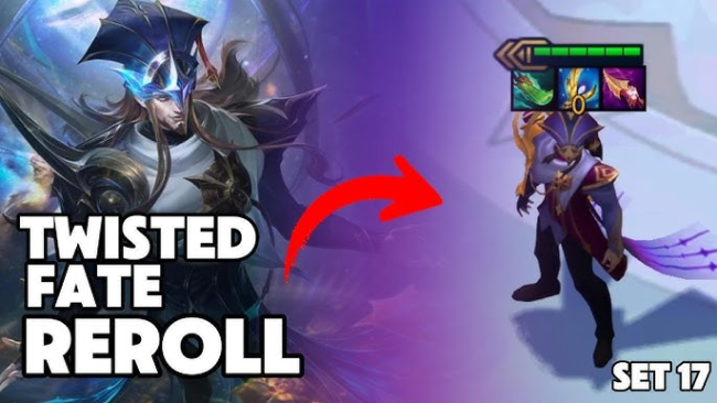 ĐTCL 17.2: Hướng dẫn bài đấu Twisted Fate reroll – con bài vào top tỉ lệ cao nhất bản mới