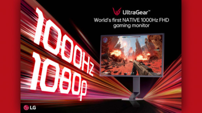 LG UltraGear 25G590B – màn hình chơi game Full HD đầu tiên có 1000Hz