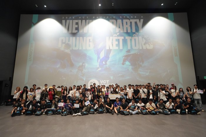 Người hâm mộ toàn quốc hết mình cùng Viewing Party chung kết tổng VCT 2026 Pacific Stage 2