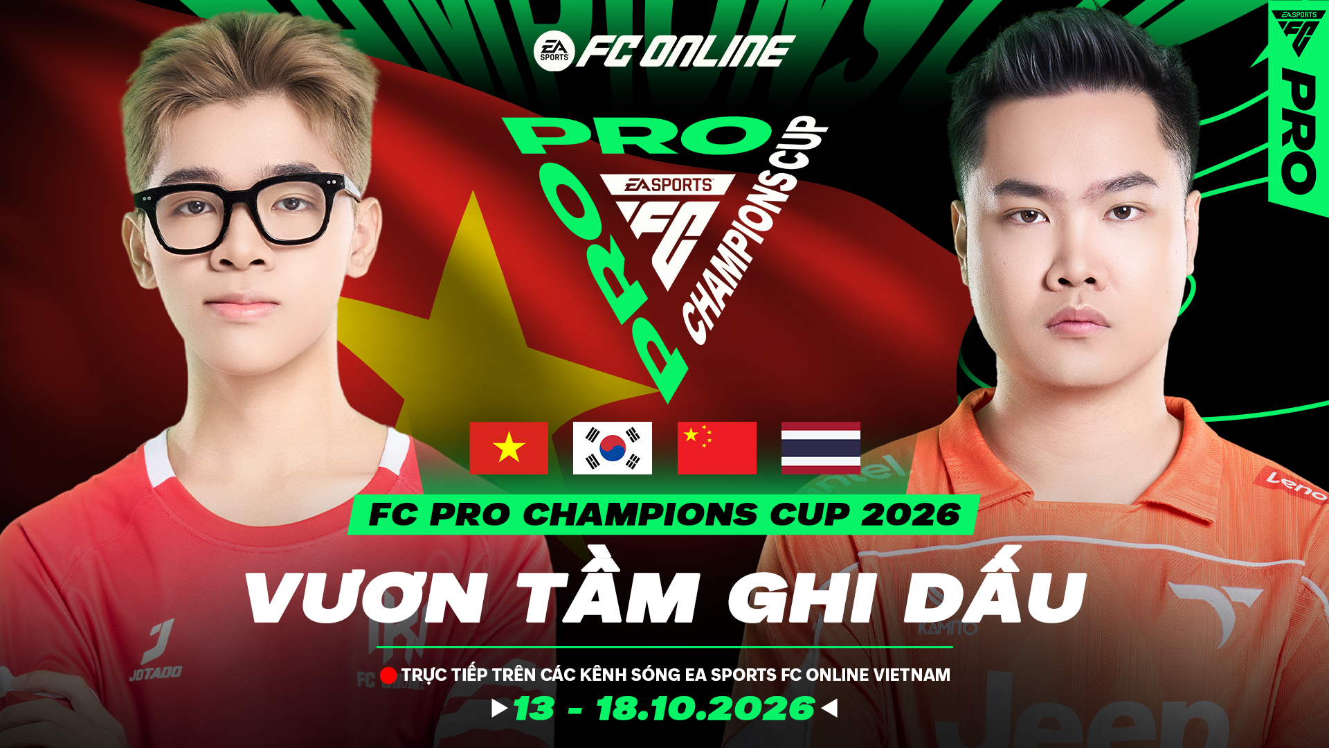 FC PRO CHAMPIONS CUP 2026: Hai đại diện Việt Nam sẵn sàng vươn tầm, ghi dấu ấn trên đấu trường quốc tế
